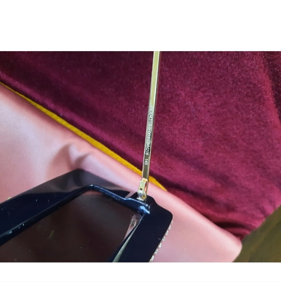 GucciWomen's Swarovski Crystal-Embellished Oversized Rectangular Sunglasses,58mm - Picture 6 of 8